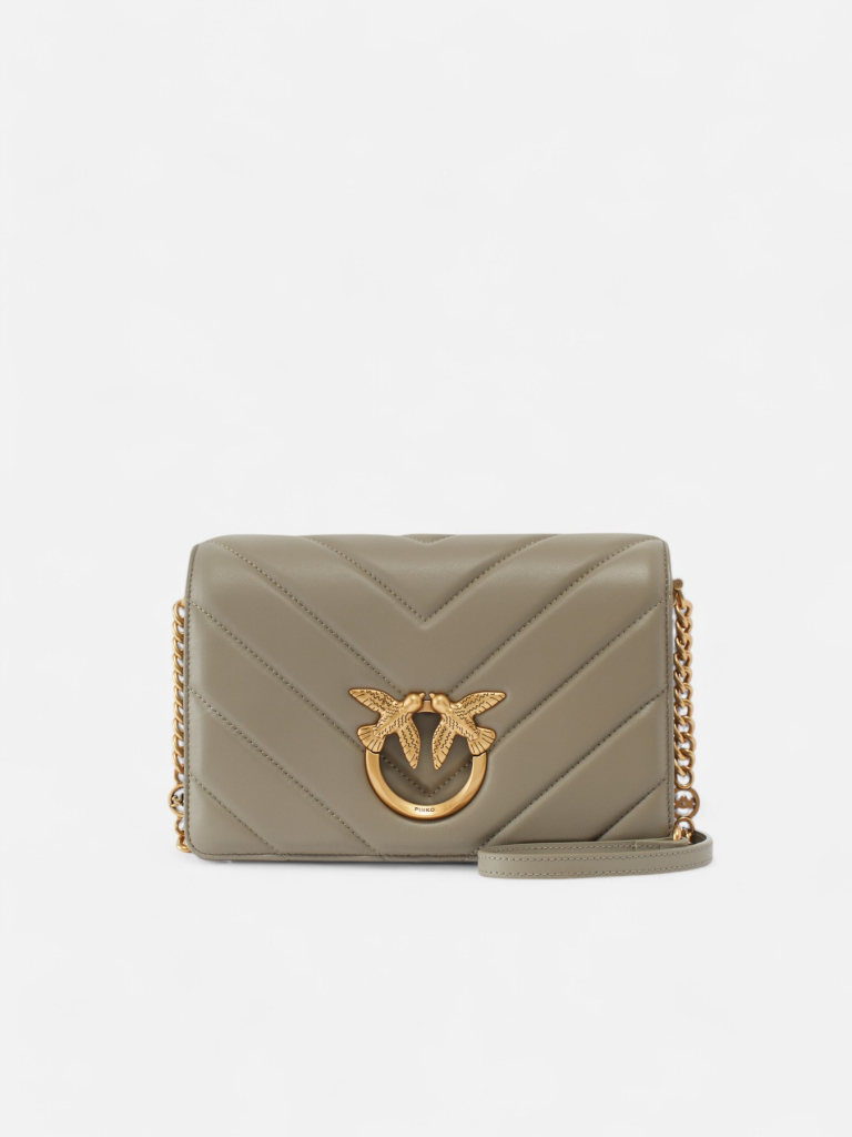 PINKO LOVE CLICK CLASSIC CHEVRON tašna
