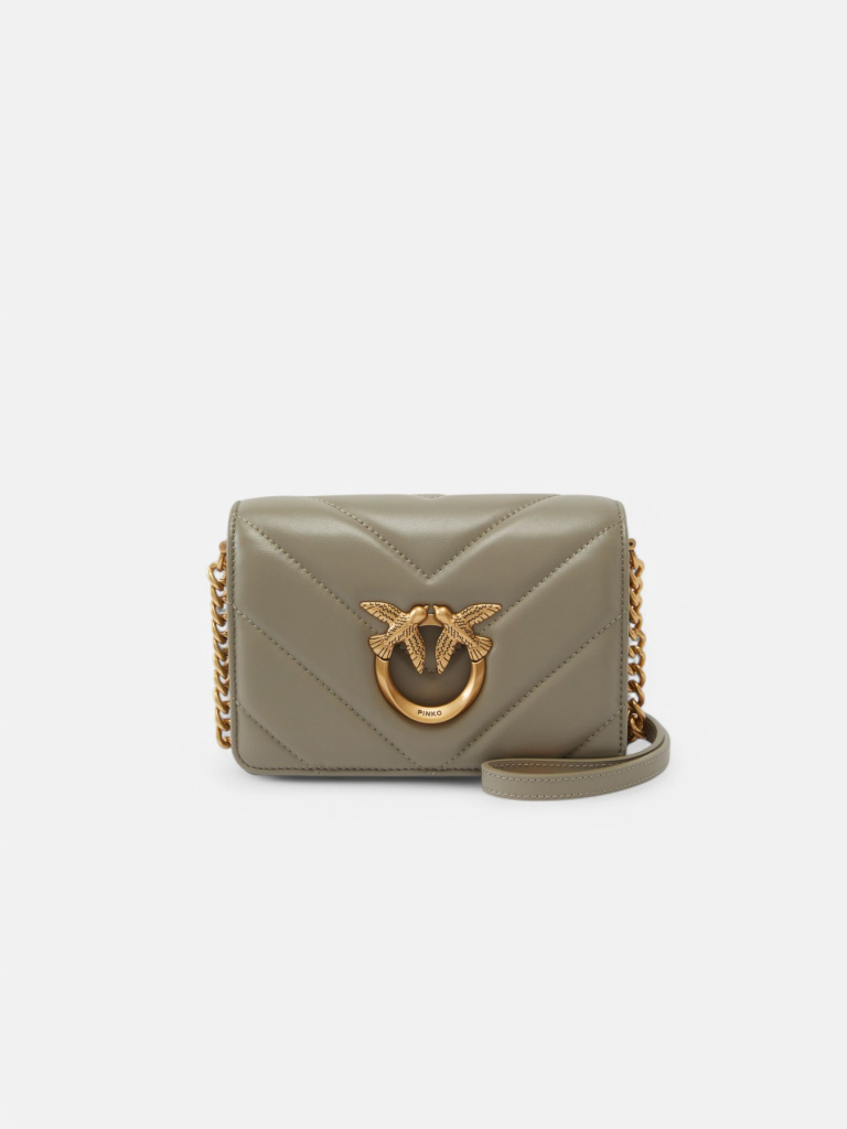 PINKO LOVE CLICK MINI CHEVRON tašna