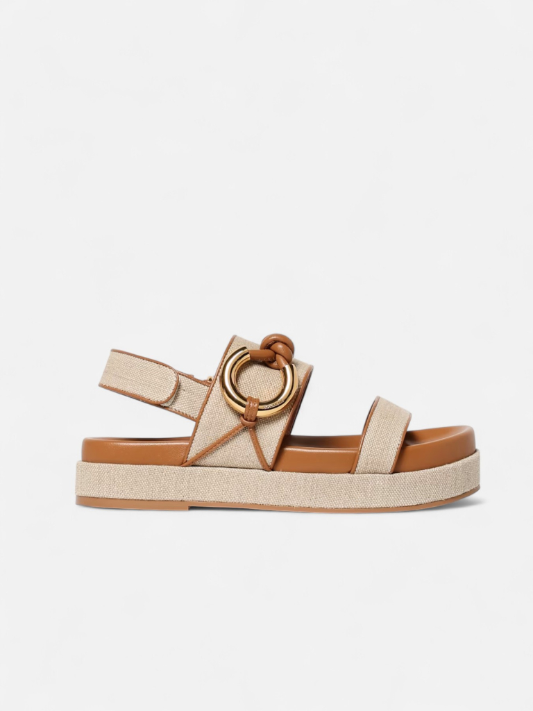COCCINELLE CARMY CANVAS BI sandale