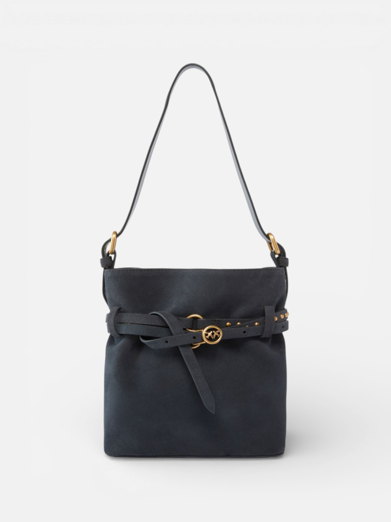PINKO BUCKET BELT MINI SUEDE tašna