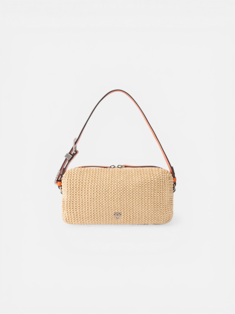 PINKO BAULETTO TRITTICO RAFIA tašna