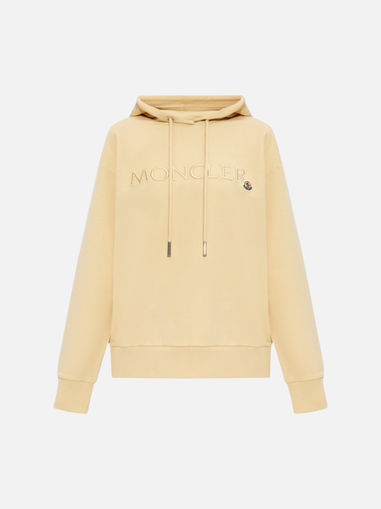Moncler Felpa Girocollo Grigia Con Logo J29548G00011-990